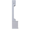 U-Can Hall Tree with Hooks Entryway Bench Storage Organizer White