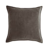 Dark Grey Velvet Throw Pillow Cover with Insert Decorative Cushion Fancy