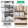 Foldable Linen Clothing Storage Bins with Clear Window and Handles