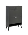 Shoe Cabinet , Shoe storage shelves, Grey
