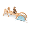 4in1 Montessori Climbing Set: Pikler Triangle, Arch, Slide Board, and Cushion for Toddlers (1–3 Years)