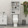 Over Toilet Bathroom Storage Shelf Cabinet with Doors and Organizer