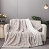 Lavender Grey Faux Fur Throw Blanket with Sherpa Backside Cozy