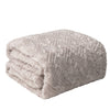 Lavender Grey Faux Fur Throw Blanket with Sherpa Backside Cozy