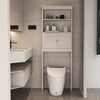 Over Toilet Bathroom Storage Shelf Cabinet with Doors and Organizer