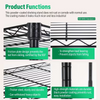 3/4/5/6/7/8 Tier Storage Shelves-Adjustable Wire Shelving Rack-Multi Sizes