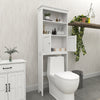 Over Toilet Bathroom Storage Shelf Cabinet with Doors and Organizer