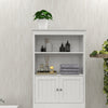 Over Toilet Bathroom Storage Shelf Cabinet with Doors and Organizer