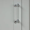 Grey Tall Bathroom Storage Cabinet with Drawers and Adjustable Shelf