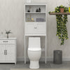 Over Toilet Bathroom Storage Shelf Cabinet with Doors and Organizer