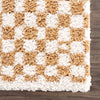Kieu Mustard & Ivory Checkered Area Rug