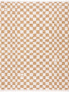 Kieu Mustard & Ivory Checkered Area Rug