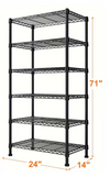 3/4/5/6/7/8 Tier Storage Shelves-Adjustable Wire Shelving Rack-Multi Sizes