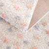 Cansu Pink & Cream Dotted Area Rug