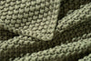 Seed Stitch Cotton Throw Blanket