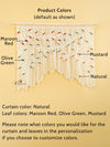 Ethereal Macrame Leaf Curtain Wall Hanging