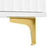 Large Hall Tree with Bench and Gold Hooks Storage Organizer