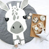Cotton Baby Play Mat Round Animal Carpet for Crawling and Sleeping