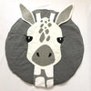 Cotton Baby Play Mat Round Animal Carpet for Crawling and Sleeping