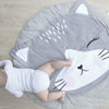 Cotton Baby Play Mat Round Animal Carpet for Crawling and Sleeping
