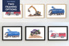 Humongous Trucks Art Print, Framed (16" x 12")
