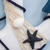 Handcrafted Nautical Ship Wheel Coastal Wall Hanging Boat Anchor Decor Ornament