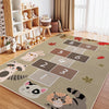 Children’s Crystal Pile Rug Washable Bedroom Crawl Mat Home Decor Accent