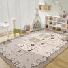 Children’s Crystal Pile Rug Washable Bedroom Crawl Mat Home Decor Accent