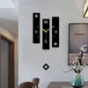 Nordic Clock With Pendulum Large Size Wall Clock
