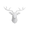 Creative Deer Head Wall Sculpture Elk Antler Statue Office Decoration Ornament