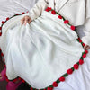 Flower Bouquet Blanket – Soft Lightweight Knitted Throw for Birthday, Wedding & Valentine Gift