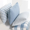 Light Blue Plaid Baby Pillow Cover Decorative Sofa Cushion Home Accent