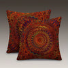 Red Golden Mandala Bohemian Pillowcase Modern Home Bedroom Living Room Decor