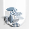 Light Blue Plaid Baby Pillow Cover Decorative Sofa Cushion Home Accent