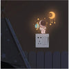 Luminous Astronaut Star Moon Switch Stickers Glowing Bedroom Wall Decor