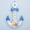 Handcrafted Nautical Ship Wheel Coastal Wall Hanging Boat Anchor Decor Ornament