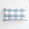 Light Blue Plaid Baby Pillow Cover Decorative Sofa Cushion Home Accent