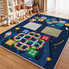 Children’s Crystal Pile Rug Washable Bedroom Crawl Mat Home Decor Accent