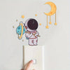 Luminous Astronaut Star Moon Switch Stickers Glowing Bedroom Wall Decor