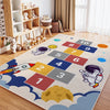 Children’s Crystal Pile Rug Washable Bedroom Crawl Mat Home Decor Accent
