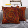 Red Golden Mandala Bohemian Pillowcase Modern Home Bedroom Living Room Decor