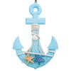 Handcrafted Nautical Ship Wheel Coastal Wall Hanging Boat Anchor Decor Ornament