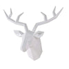 Creative Deer Head Wall Sculpture Elk Antler Statue Office Decoration Ornament