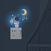 Luminous Astronaut Star Moon Switch Stickers Glowing Bedroom Wall Decor