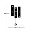 Nordic Clock With Pendulum Large Size Wall Clock