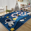 Children’s Crystal Pile Rug Washable Bedroom Crawl Mat Home Decor Accent