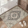 Vintage Persian Style Doormat Floral Non Slip Entryway Welcome Rug Carpet