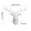 Creative Deer Head Wall Sculpture Elk Antler Statue Office Decoration Ornament