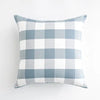 Light Blue Plaid Baby Pillow Cover Decorative Sofa Cushion Home Accent