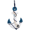 Handcrafted Nautical Ship Wheel Coastal Wall Hanging Boat Anchor Decor Ornament